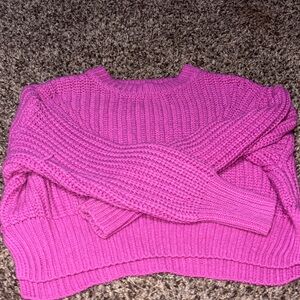 Jessica Simpson Vibrant Knit Sweater - Fuchsia